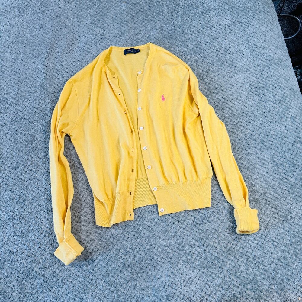 Polo by Ralph Lauren Yellow Cardigan